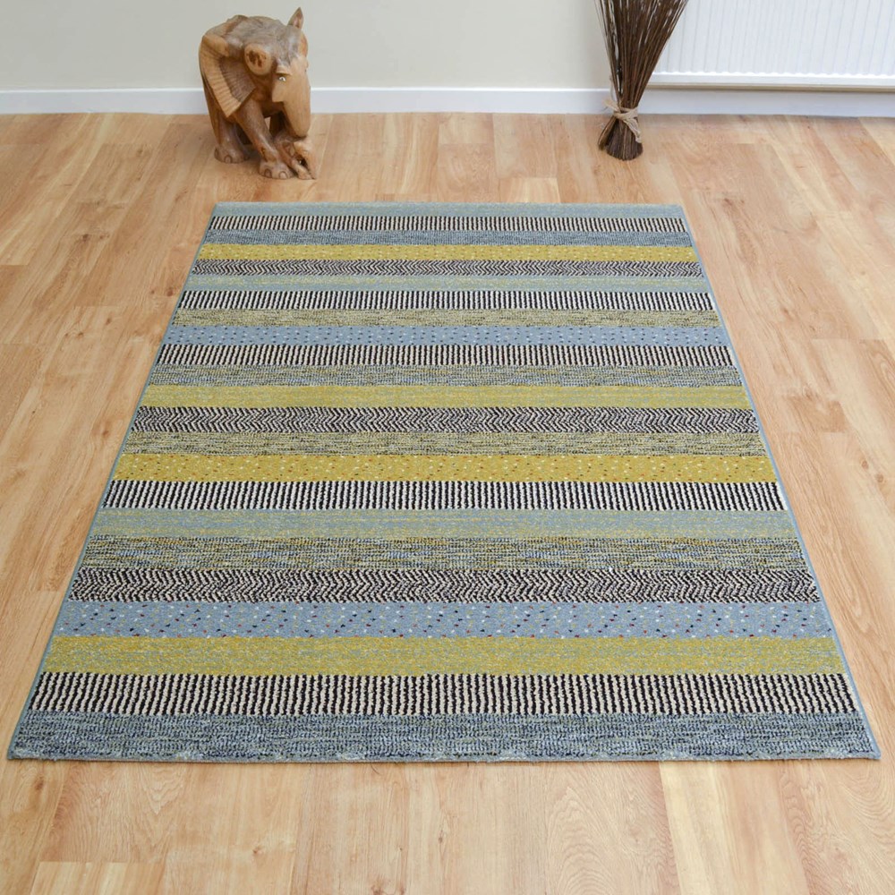 Woodstock Rugs 32743 5342 in Blue and Green